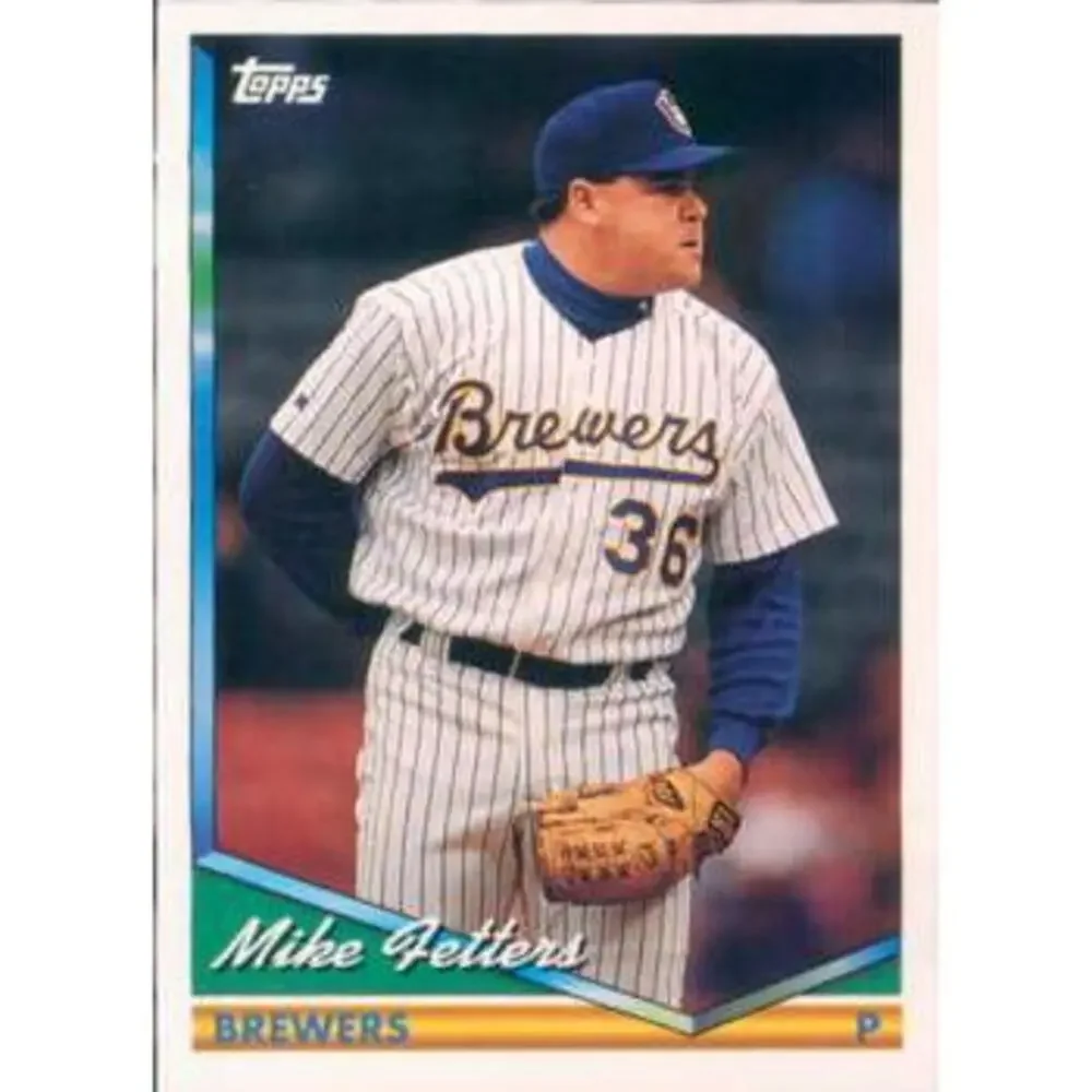1994 Topps Mike Fetters # 159 Milwaukee Brewers